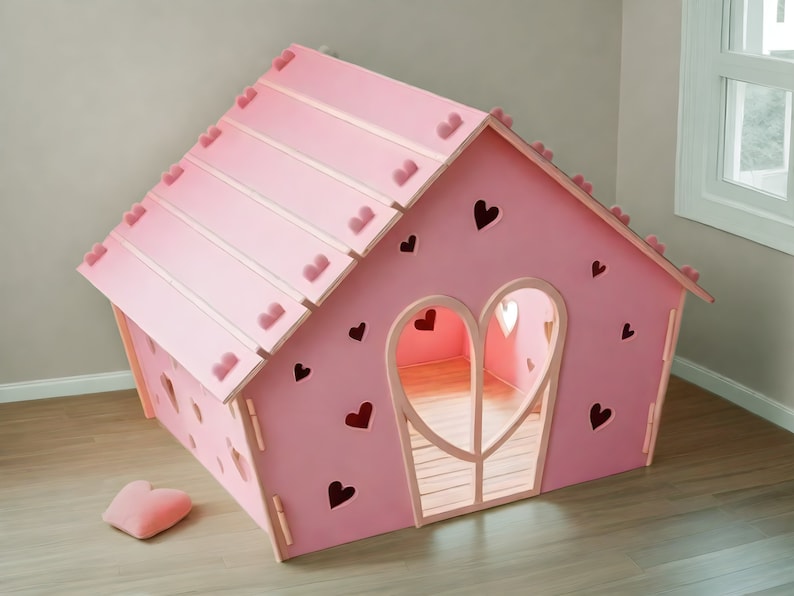Mini Playhouse Plans for toddlers - cnc cut plans -PDF, txt- (digital download) - def