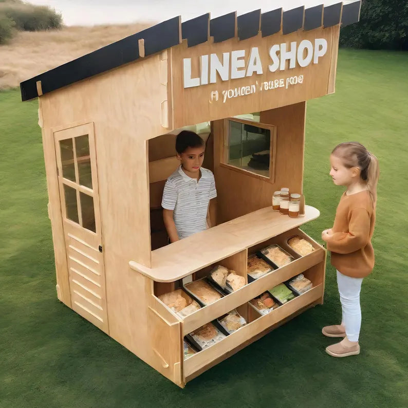 Collapsible Playhouse Plans for Indoor & Outdoor Use - CNC-Cut Design Files (dwg, PDF, dxf) - Easy DIY Kids Playhouse Project